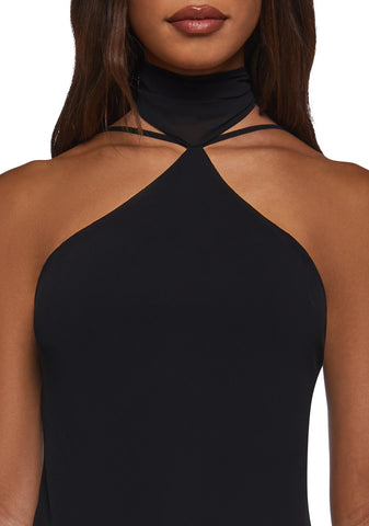 Latest Nightspot Halter Dress - Black