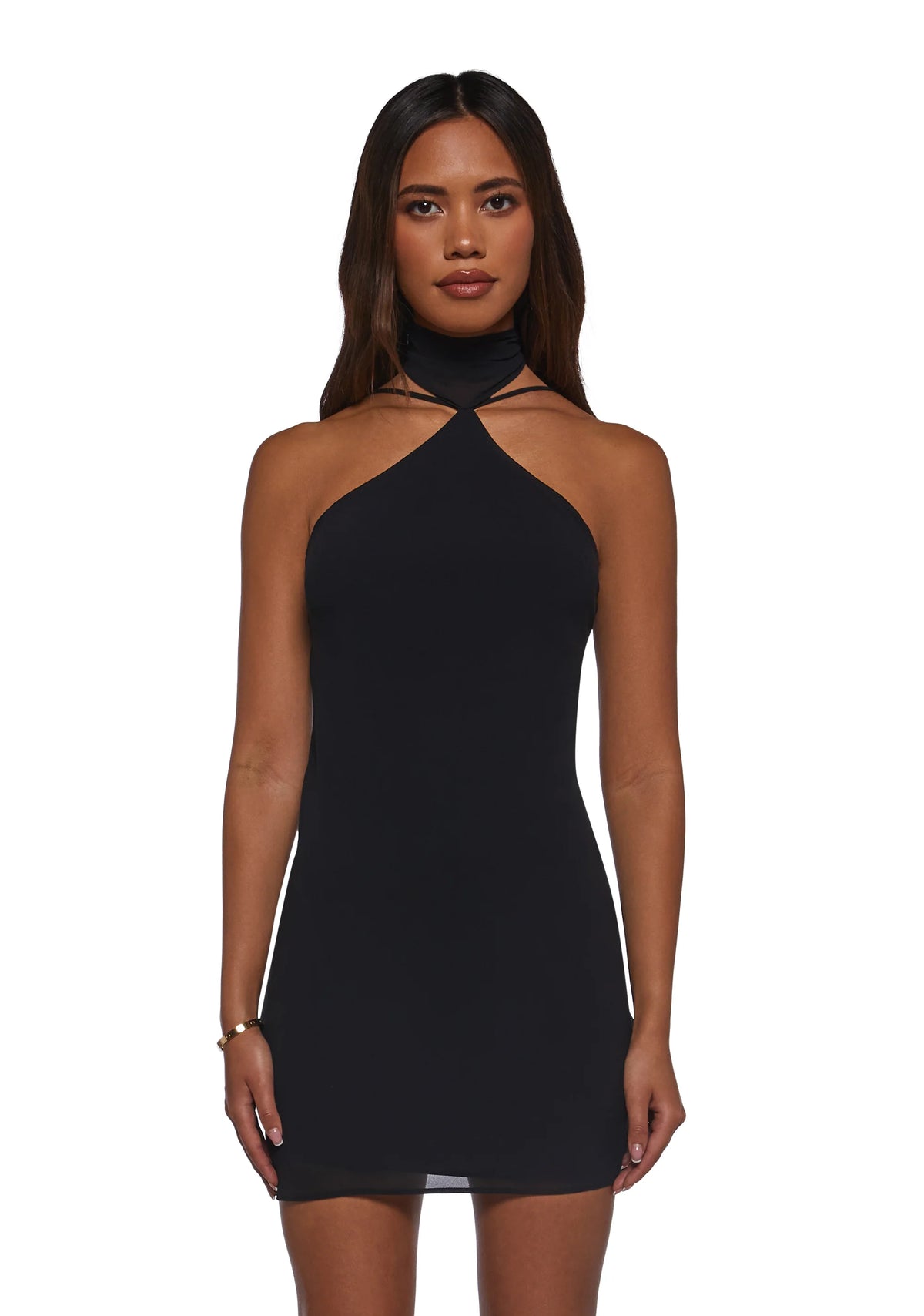 Latest Nightspot Halter Dress - Black