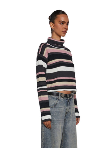 Cool Breeze Turtleneck Sweater - Pink
