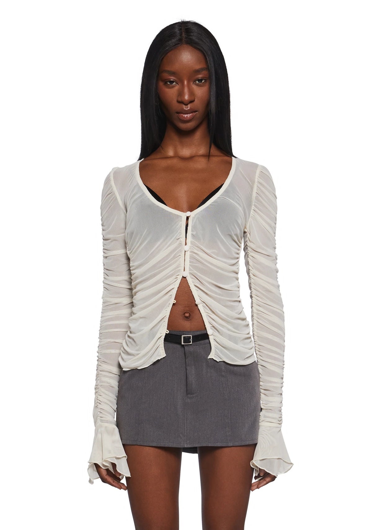 Divine Status Chiffon Blouse - Ivory