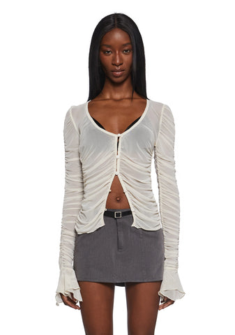 Divine Status Chiffon Blouse - Ivory