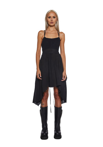 Signal Open Side Handkerchief Dress