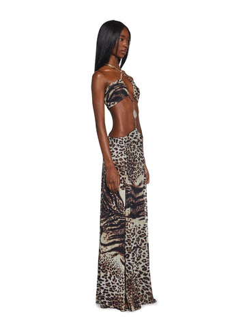 Dance Pulse Maxi Dress - Leopard