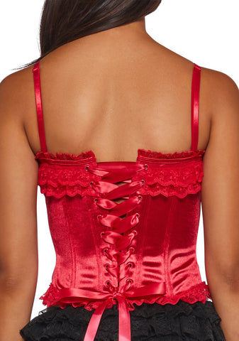Romantic Age Corset Top - Red