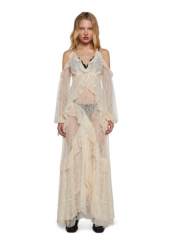 Desert Mirage Lace Maxi Dress