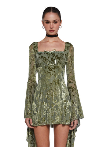 Whimsy Musings Flared Mini Dress