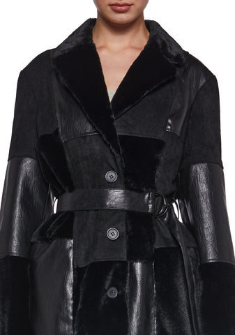 In The Twilight Faux Fur Coat