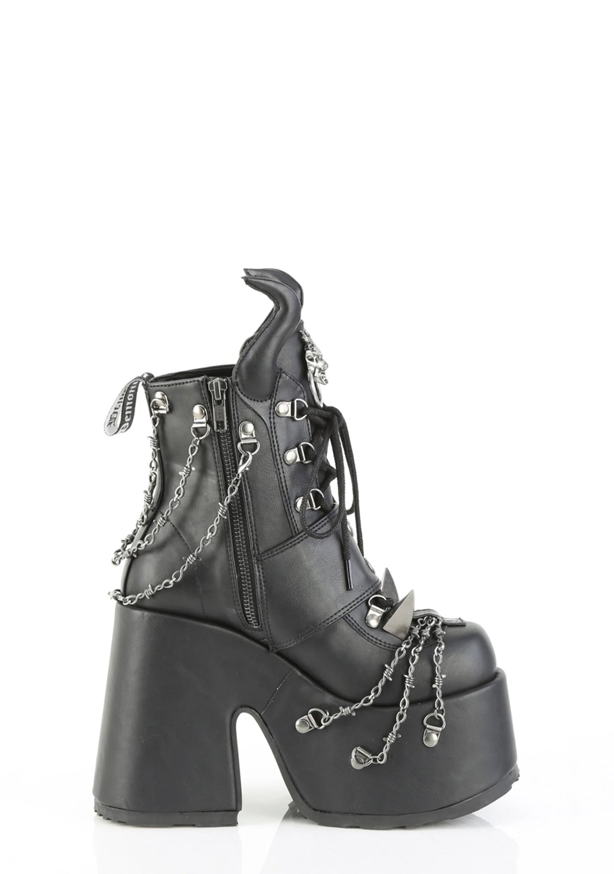 Camel-64 Platform Ankle Boots