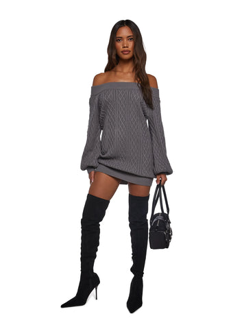 Romantasy Sweater Mini Dress