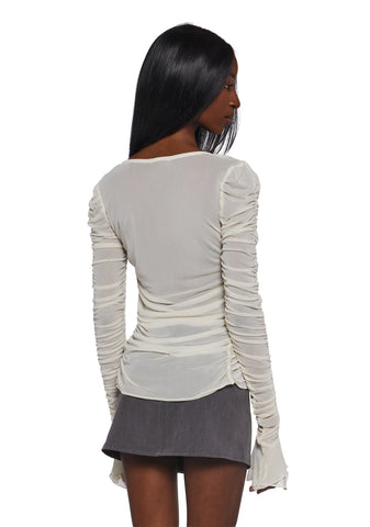 Divine Status Chiffon Blouse - Ivory