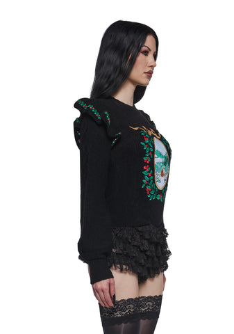 Snowbound Heirloom Knit Sweater