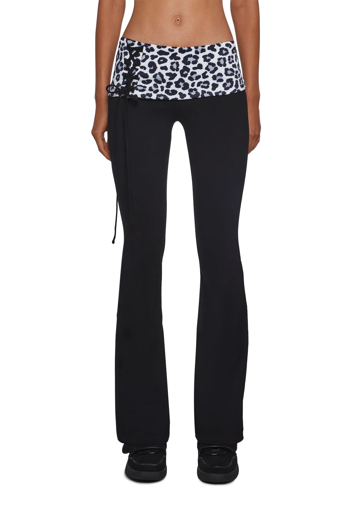 Hot Crush Knit Pants - Black