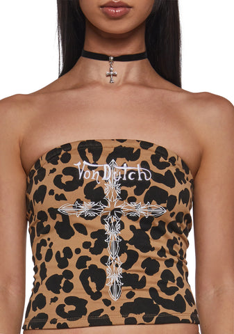 Leopard Tube Top