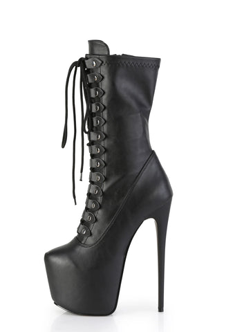 Jubilant-1048 Platform Mid-Calf Boots-Black PU
