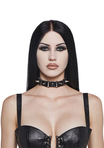 Sad Thoughts Spiked Choker