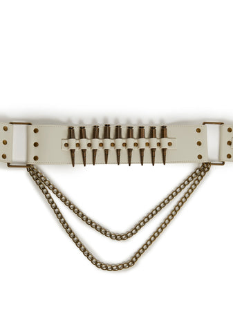 Signal Bullet Belt With Fringe