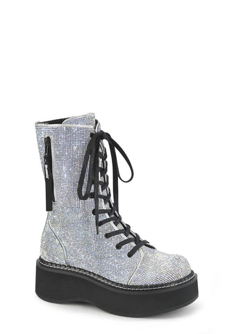 Emily-362 Platform Calf High Boots