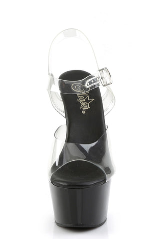 Aspire-608 Platform Ankle Strap Sandals-Black