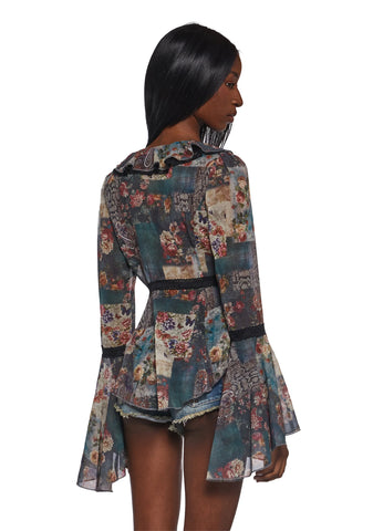 Alchemy Sparks Patchwork Blouse - Multi