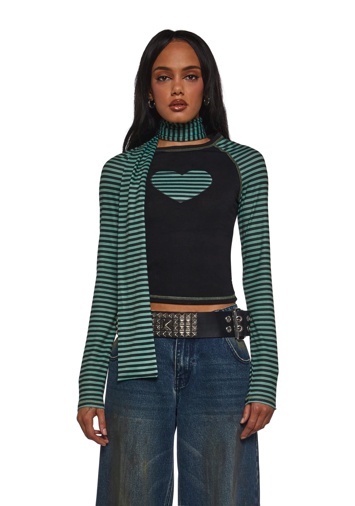 Outsiders Love Long Sleeve Tee And Scarf Set