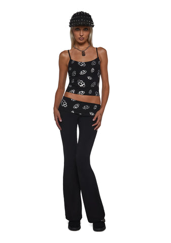 Ciska Brass Knuckle Crop Tank Top