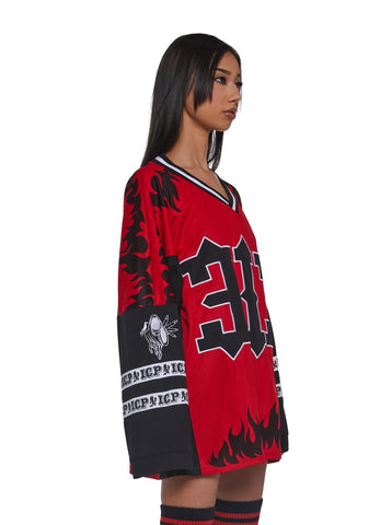 313 Hotline Oversized Jersey Tee