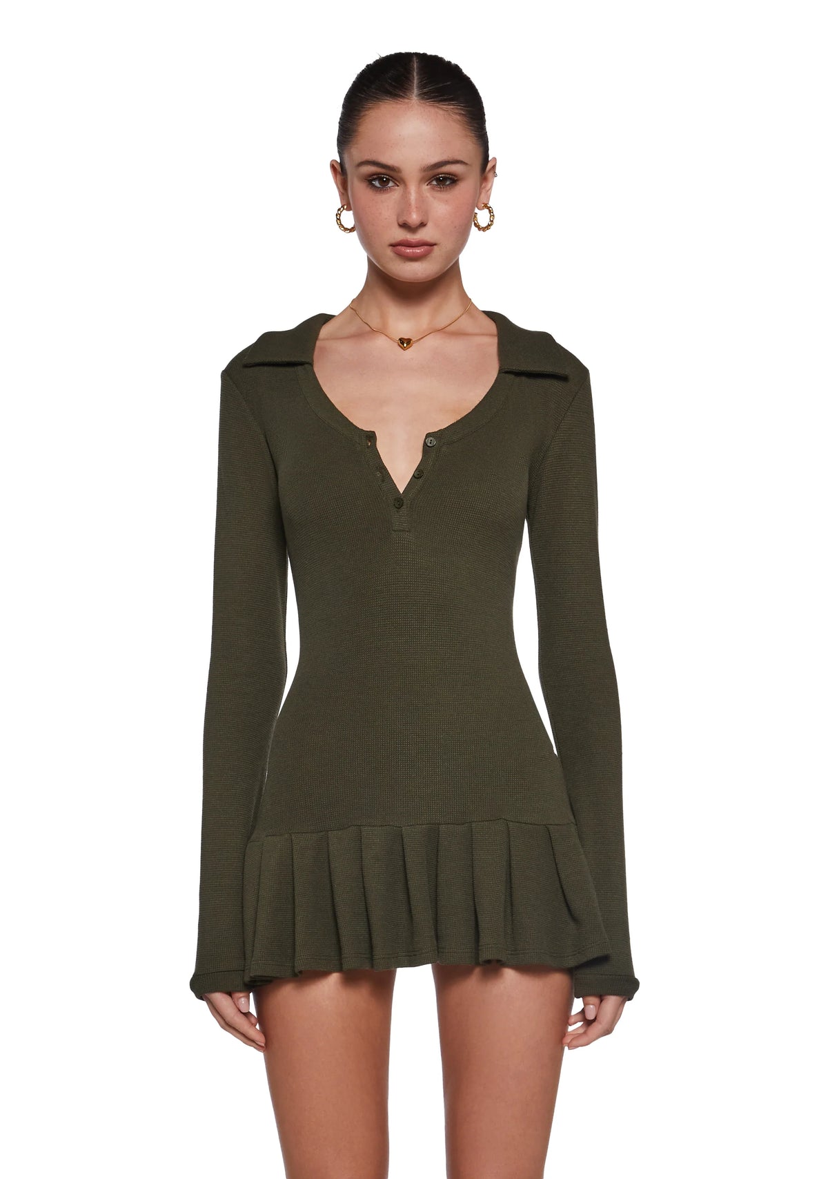 Class Dismissed Mini Dress - Green