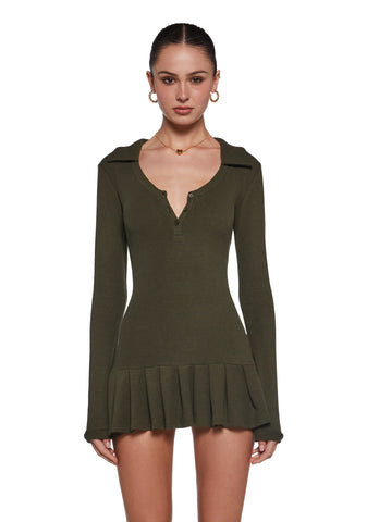 Class Dismissed Mini Dress - Green