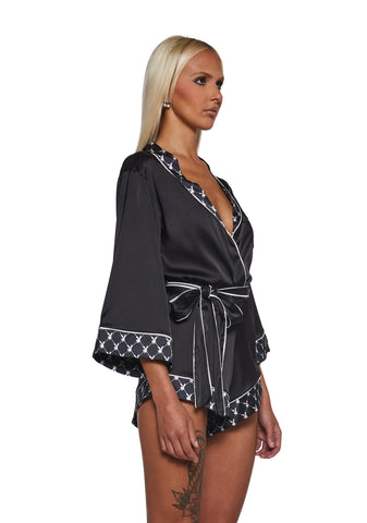 Playboy Bunny Smoke Lounge Romper