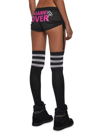 Ciska Brass Knuckle Mesh Micro Shorts