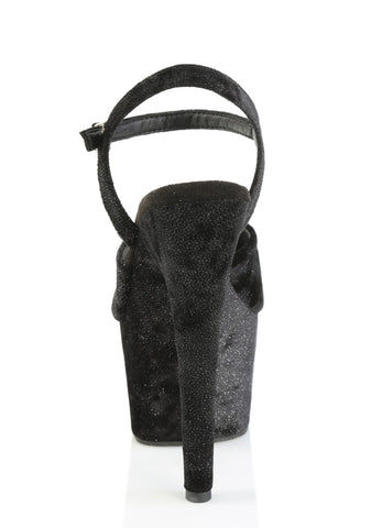 Adore-709WR Platform Ankle Strap Sandals-Black