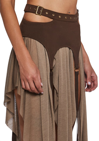 Signal Garter Belted Mini Skirt