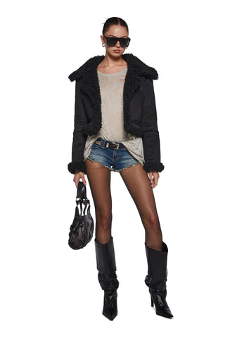 Shrouded Secrets Cropped Coat