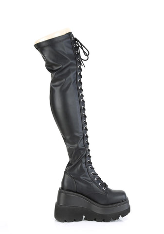 Shaker-374 Platform Thigh High Boots