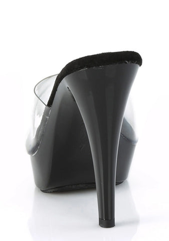Cocktail-501 Platform Slides-Clear-Black