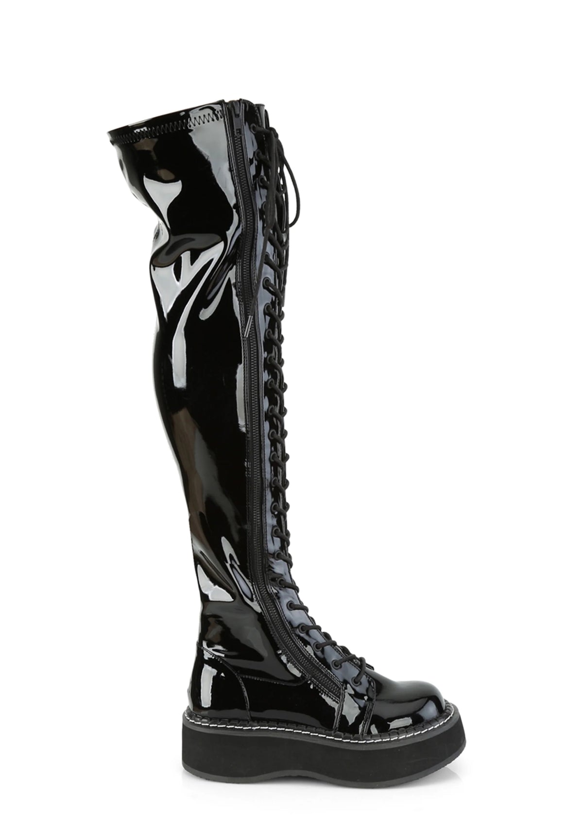Emily-375 Platform Thigh High Boots