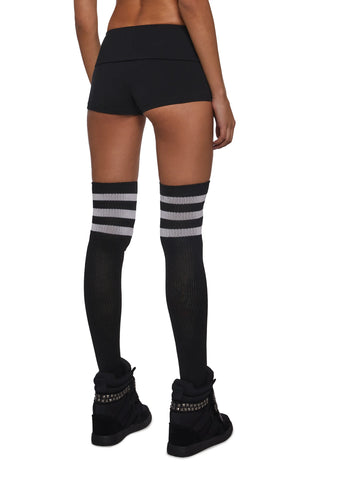 Aura Vibes Studded Mini Shorts