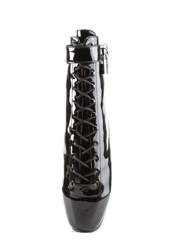 Ballet-1025 Spike Heel Ballet Ankle Boots