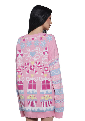 Chitter N' Chatter Oversized Sweater