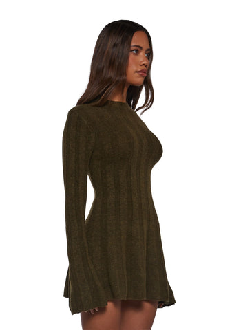 Cafe Reverie Mini Dress - Green