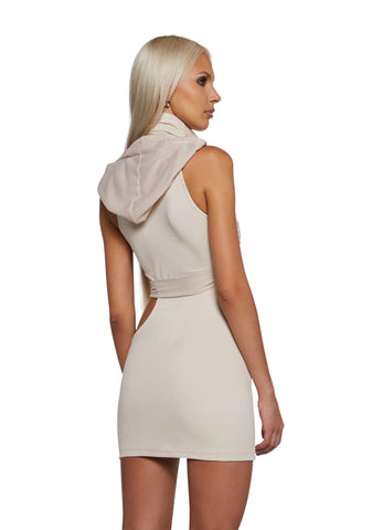 Signal Cut Out Wrap Mini Dress