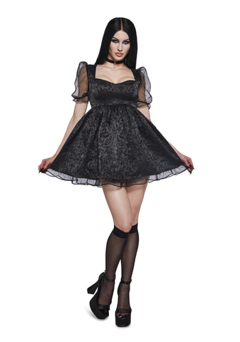 Dark Bidding Babydoll Dress