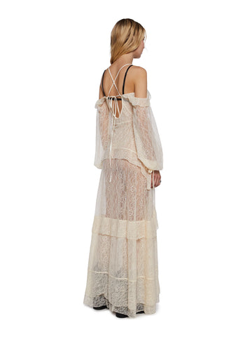 Desert Mirage Lace Maxi Dress