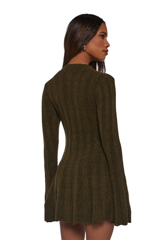 Cafe Reverie Mini Dress - Green