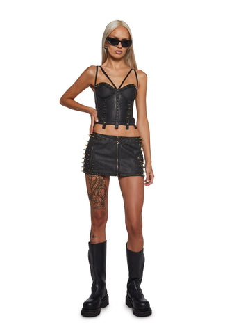 Signal Studded Corset Top