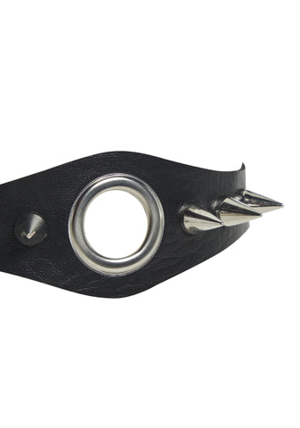 Heartless Leather Spiked Choker