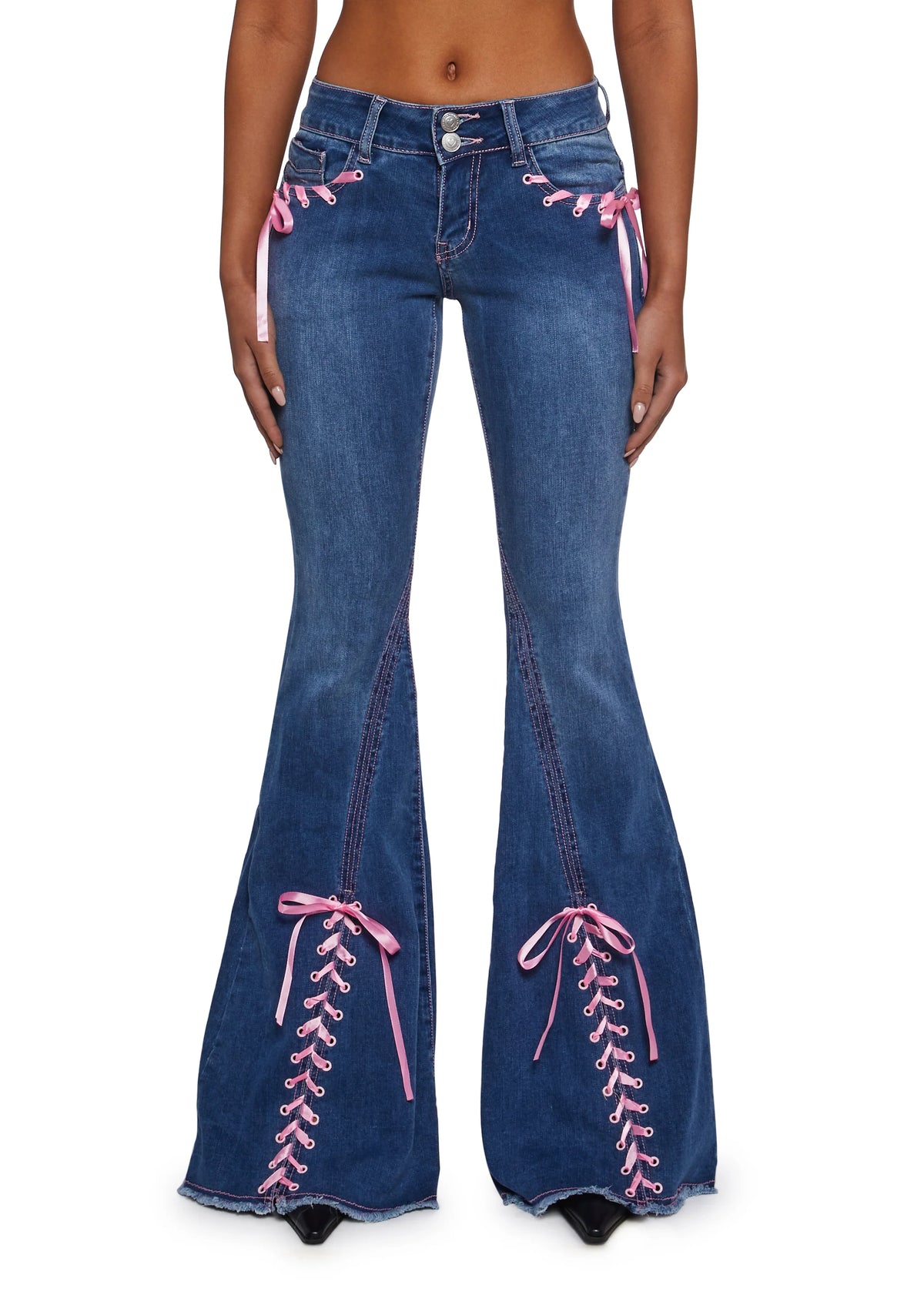 Amazed Babe Flared Jeans