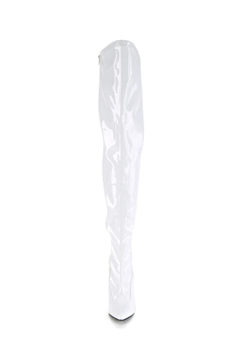 Seduce-3000 Thigh High Boots-White