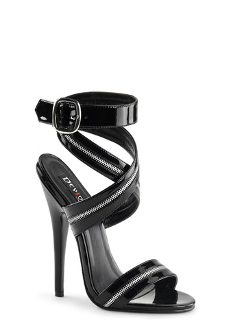 Domina-119 T-Strap Sandals-Black