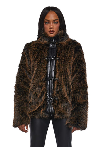 High Society Babe Faux Fur Coat